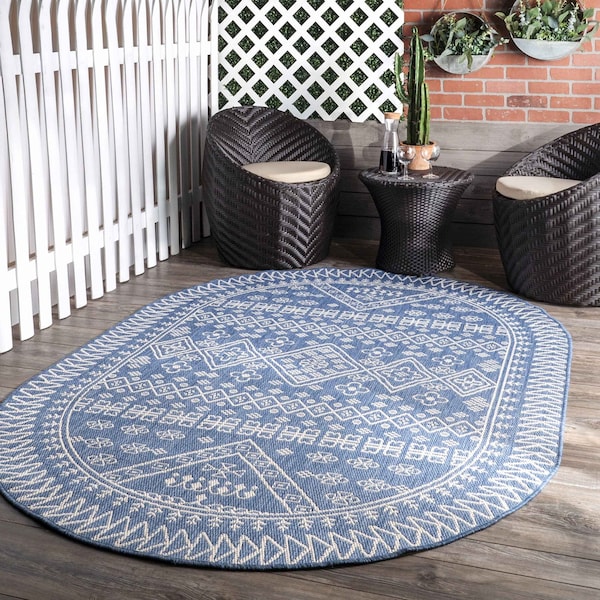 Nuloom Kandace Tribal Indoor/Outdoor Area Rug 6ft x 9ft OWDN24AO609 Zoro